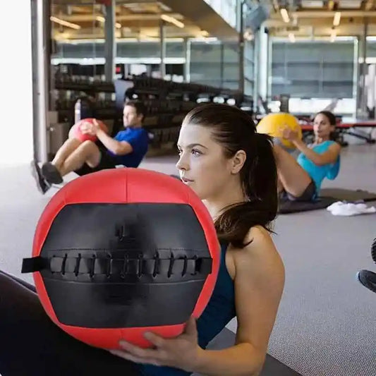 Medicine Ball Fitness Wall Ball Weight Ball Environmental Protection Empty Soft Medicine Ball Binaural Yoga Boxing Home Gravity