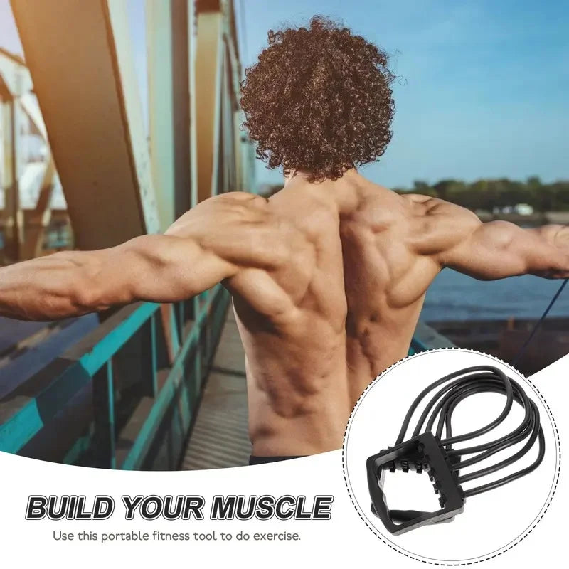 Fitness Resistance Bands Handle, Sit‑Up Elastic Training Band Rope, Muscle Exercise Fitness Equipment