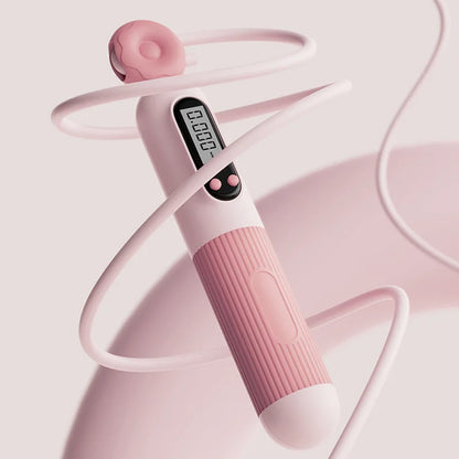 Fitness Exercise Electronic Counting With Countdown Skipping Rope Professional Fat Burning Adult Counting Timed Skipping Rope