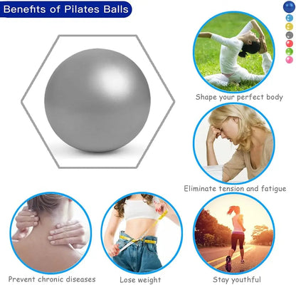 25cm Pilates Ball Explosion Proof Yoga Core Ball Indoor Balance Fitness Ball Pilates Yoga Fitness Equipment
