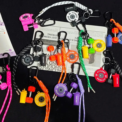 Fitness Keychain Fitness Enthusiasts High-end Gifts Sports Enthusiasts Fitness Bag Kettle Accessories Bag Hanging Gifts.