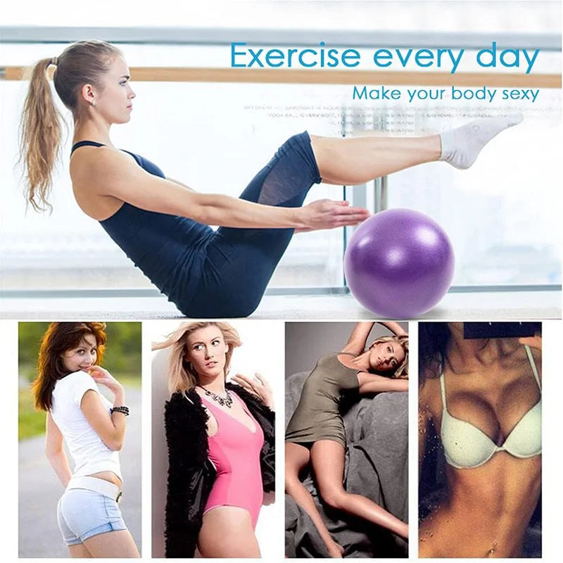 25cm Pilates Ball Explosion Proof Yoga Core Ball Indoor Balance Fitness Ball Pilates Yoga Fitness Equipment