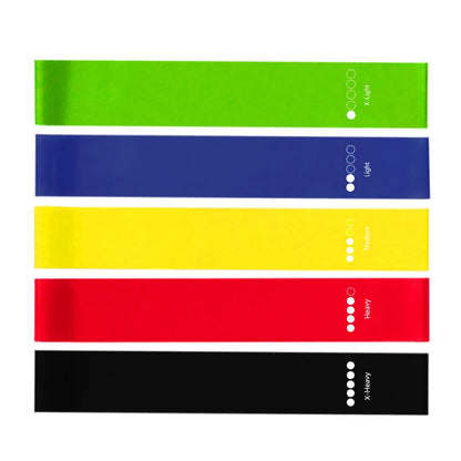 Yoga Sport Exercise Elastic Fitness Bands Ideal For Home 5 Different Levels Resistance Bands Pilates Crossfit Workout Equipment
