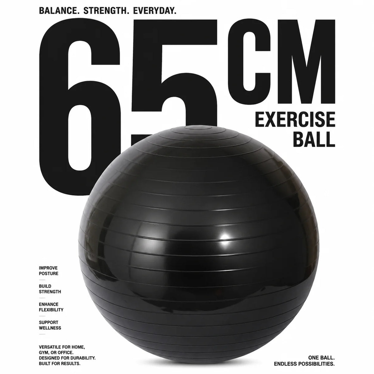 65cm yoga Ball Rehabilitation Basic Fitness equipment Explosion-Proof Protective Gear Fitness equipment Fitness equipment